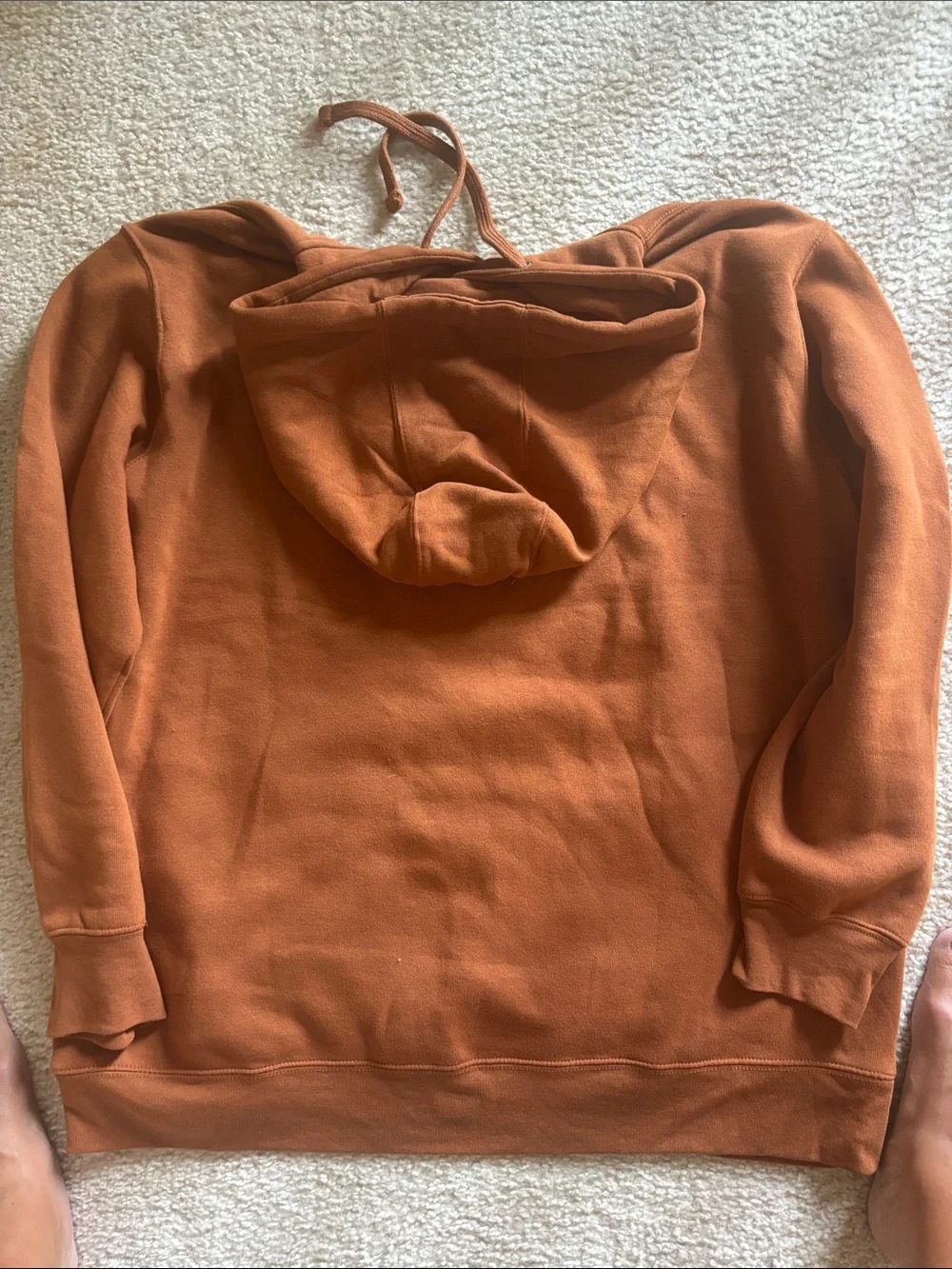 Ariat Texas Orange Cowprint Logo Pullover Hoodie - Picture 3 of 3